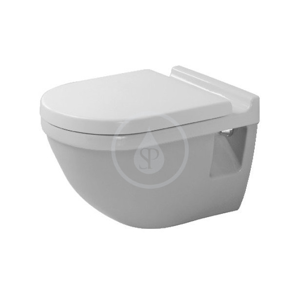 DURAVIT Starck 3 Závěsné WC, s plochým splachováním, s HygieneGlaze, alpská bílá 2201092000