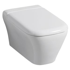 Geberit myDay Závěsné WC s hlubokým splachováním uzavřený tvar Rimfree 54cm KeraTect / Bílá 201460600 201460600