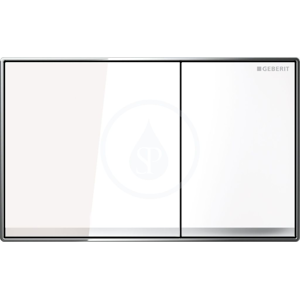 GEBERIT Sigma60 Ovládací tlačítko splachování, sklo/bílá 115.640.SI.1