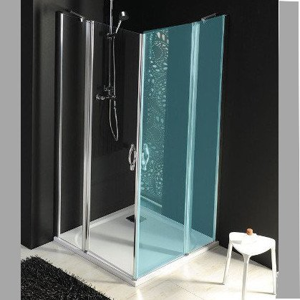 GELCO ONE sprchové dveře s pevnou částí 800 mm, čiré sklo GO4880