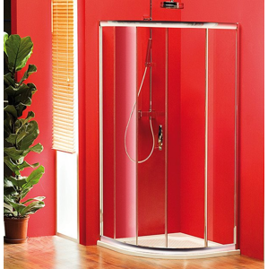 GELCO SIGMA čtvrtkruhová sprchová zástěna 1000x1000 mm, R550, 1 dveře, L/R, čiré sklo SG1205