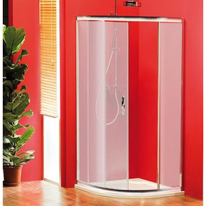 GELCO SIGMA čtvrtkruhová sprchová zástěna 900x900 mm, R550, 1 dveře, sklo Brick SG3159