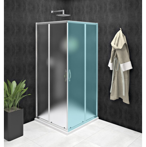 GELCO SIGMA SIMPLY sprchové dveře posuvné pro rohový vstup 800 mm, sklo Brick GS2480