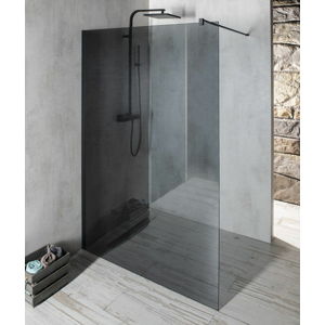 GELCO VARIO BLACK jednodílná sprchová zástěna k instalaci ke stěně, kouřové sklo, 1000 mm GX1310GX1014