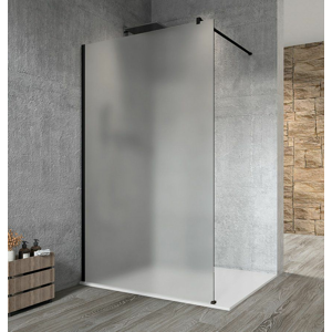 GELCO VARIO BLACK jednodílná sprchová zástěna k instalaci ke stěně, matné sklo, 1300 mm GX1413GX1014