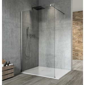 GELCO VARIO CHROME jednodílná sprchová zástěna k instalaci ke stěně, čiré sklo, 1100 mm GX1211GX1010