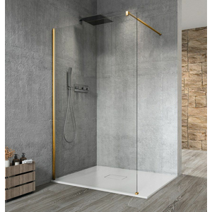 GELCO VARIO GOLD jednodílná sprchová zástěna k instalaci ke stěně, čiré sklo, 1000 mm GX1210GX1016