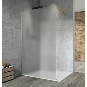 GELCO VARIO GOLD jednodílná sprchová zástěna k instalaci ke stěně, matné sklo, 1000 mm GX1410GX1016