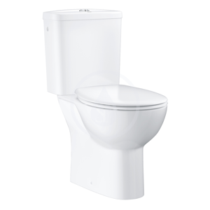 GROHE Bau Ceramic WC kombi set s nádržkou a sedátkem softclose, rimless, alpská bílá 39496000