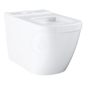 GROHE Euro Ceramic WC kombi mísa, rimless, Triple Vortex, PureGuard, alpská bílá 3933800H