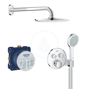 GROHE Grohtherm SmartControl Sprchový set Perfect s podomítkovým termostatem, 210 mm, chrom 34743000