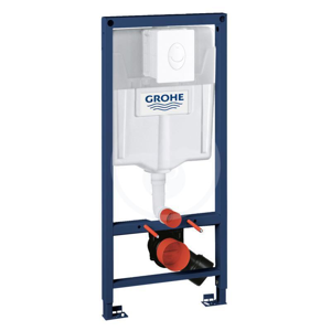 GROHE Rapid SL Předstěnový instalační prvek pro závěsné WC, nádržka GD2, ovládací tlačítko Skate Air, alpská bílá 38764001