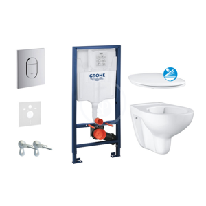 GROHE Rapid SL Sada pro závěsné WC + klozet rimless a sedátko softclose 39418000 38528SET-KA