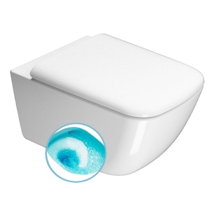 GSI SAND závěsná WC mísa, Swirlflush, 36x50 cm, bílá ExtraGlaze 901611