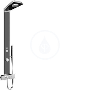 HANSA Smartshower Multifunkční wellness sprchový systém s termostatem, sklo granitově šedé 58590900
