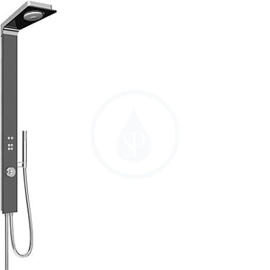 HANSA Smartshower Multifunkční wellness sprchový systém, sklo granitově šedé 58580100