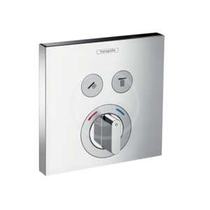 HANSGROHE Shower Select Baterie pod omítku pro 2 spotřebiče, chrom 15768000