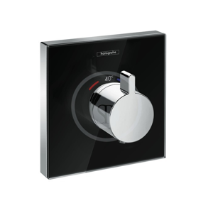 HANSGROHE Shower Select Glass Termostatická baterie HighFlow pod omítku, černá/chrom 15734600