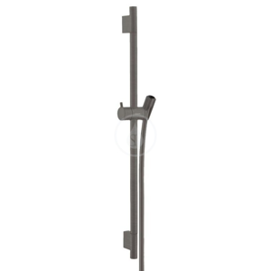 HANSGROHE Unica'S Sprchová tyč 650 mm se sprchovou hadicí, kartáčovaný černý chrom 28632340