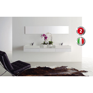 HOPA Koupelnový nábytek s dvojicí umyvadel a zrcadlem N2250 DOPRODEJ Zrcadlo NAN2250A