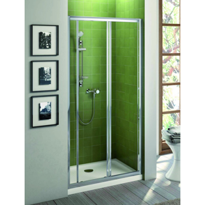 IDEAL STANDARD Connect Sprchové dveře posuvné (2-dílné) 120 cm, matné sklo, silver bright (lesklá stříbrná) T9898EO