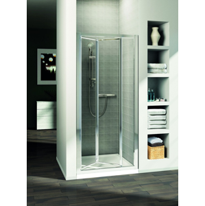 IDEAL STANDARD Connect Sprchové dveře skládací 100 cm matné sklo, silver bright (lesklá stříbrná) T9864EO