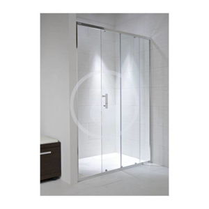 Cubito Pure Sprchové dveře dvoudílné 965-995 mm, Jika Perla Glass, lesklý hliník/čiré sklo H2422430026681