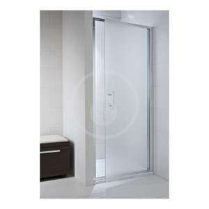 JIKA Cubito Pure Sprchové dveře pivotové 1000 L/P, sklo dekor arctic, stříbrná lesklá H2542430026661