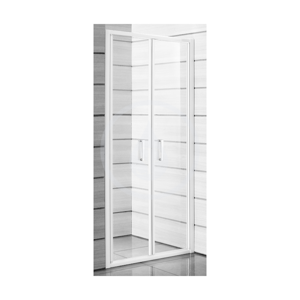 JIKA Lyra plus Sprchové dveře dvoukřídlé 800x1900 mm, bílá/sklo transparentní H2563810006681