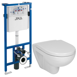 předstěnový instalační systém bez tlačítka + WC JIKA LYRA PLUS + SEDÁTKO DURAPLAST H895652 X LY6