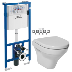 předstěnový instalační systém bez tlačítka + WC JIKA TIGO + SEDÁTKO DURAPLAST H895652 X TI3