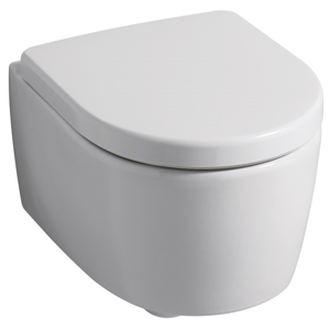 Geberit IconXS Závěsné WC s hlubokým splachováním zkrácené vyložení uzavřený tvar 49cm KeraTect / Bílá 204030600 204030600