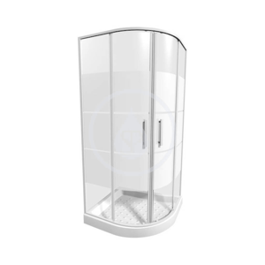 Lyra plus Sprchový kout 800x800 mm, Jika Perla Glass, bílá/čiré sklo H2533810006681