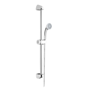 MEREO Sprchová souprava, jednopolohová sprcha, sprchová hadice, nastavitelný držák, plast/chrom CB900Y