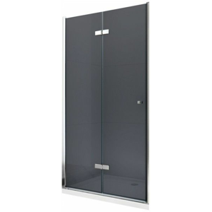 MEXEN Lima sprchové dveře zalamovací 70 cm, grafit, chrom se stěnovým profilem 856-070-000-01-40