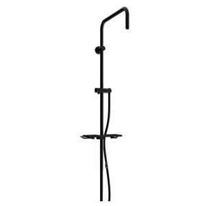 MEXEN Sprchová souprava T, hladká hadice 150cm, mýdlenka, černé 79393-70