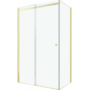 MEXEN/S OMEGA sprchový kout 100x70 cm, transparent, zlatá 825-100-070-50-00