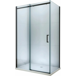 MEXEN/S OMEGA sprchový kout 110x100 cm, transparent, černá 825-110-100-70-00