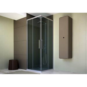 Obdélníkový a čtvercový sprchový kout HOPA URBAN ESSENCE A1FS 200 cm, Levé (SX), Ossidato matný hliník, Čiré bezpečnostní sklo 6 mm, Přední posuvné dveře: 80100 x 200 (v) cm BEA15SXA1