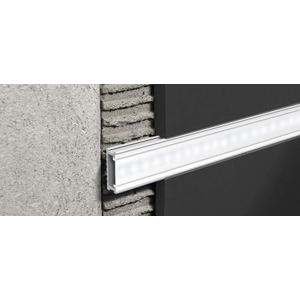 Ostatní Lišta PROLISTEL Listello profiles stříbrná lesk 2,5 m s matnou krytkou pro LED PLTLEDBC20/PIAO17