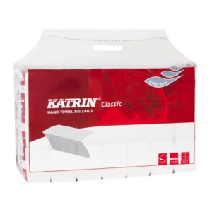Papírové skládané ručníky KATRIN 100621 bílé Handy Pack, 21 ks EG671