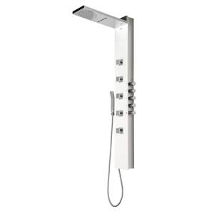 POLYSAN SOUL 200 termostatický sprchový panel nástěnný, 210x1500mm, bílá 78761