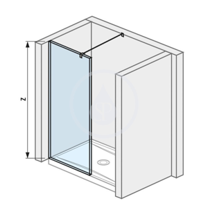 Pure Sprchová stěna 700 mm, Jika Perla Glass, čiré sklo H2674290026681