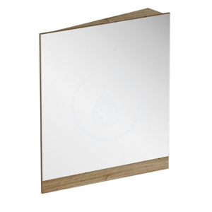 RAVAK 10° Zrcadlo rohové 550x750 mm, levé, tmavý ořech X000001072