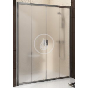 RAVAK Blix Sprchové dveře čtyřdílné BLDP4-120, 1170-1210 mm, bílá/sklo Grape 0YVG0100ZG