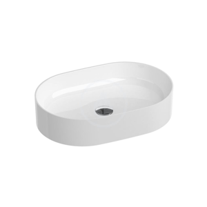 RAVAK Ceramic Umyvadlo na desku 550x370 mm, bez přepadu, bílá XJX01155001