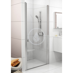 RAVAK Chrome Sprchové dveře, 875-905 mm, bílá/čiré sklo 0QV70100Z1