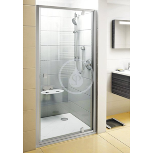 RAVAK Pivot Sprchové dveře PDOP1-90, 861-911 mm, bílá/čiré sklo 03G70101Z1