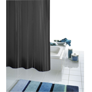 Ridder SATIN sprchový závěs 180x200cm, polyester, černá 47850