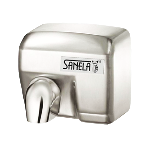 Sanela elektrický bezdotykový osoušeč rukou s nerezovým matným krytem 79024 SL 79024